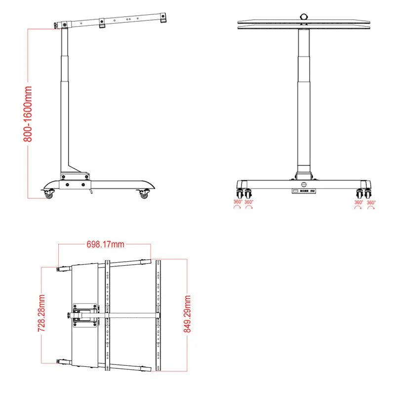 Motorized Floor Stand for RLF1500, RLF3000, RLF6000 Red Light Fix